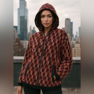 COOGI Zip Up Hooded Sweater Size XL
